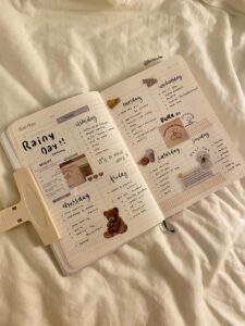 journaling and gentle planning