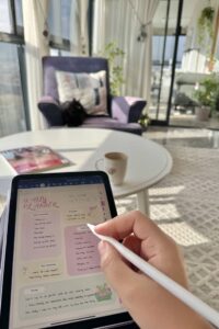 journaling and gentle planning
